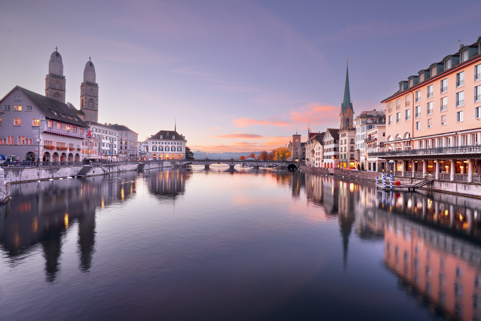 Zurich, Switzerland on the Limmat River